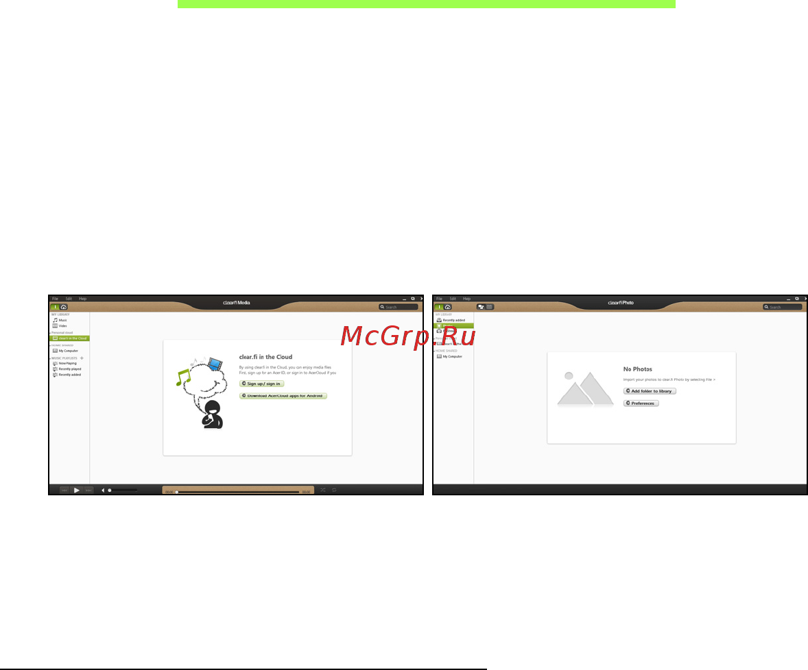 Acer ASPIRE V5-571P [1724/3496] Acer clear fi