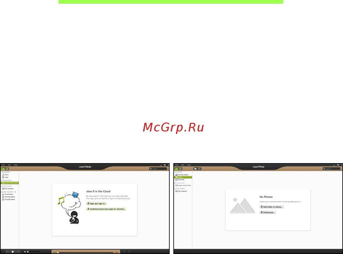 Acer ASPIRE V5-571P [2784/3496] Acer clear fi
