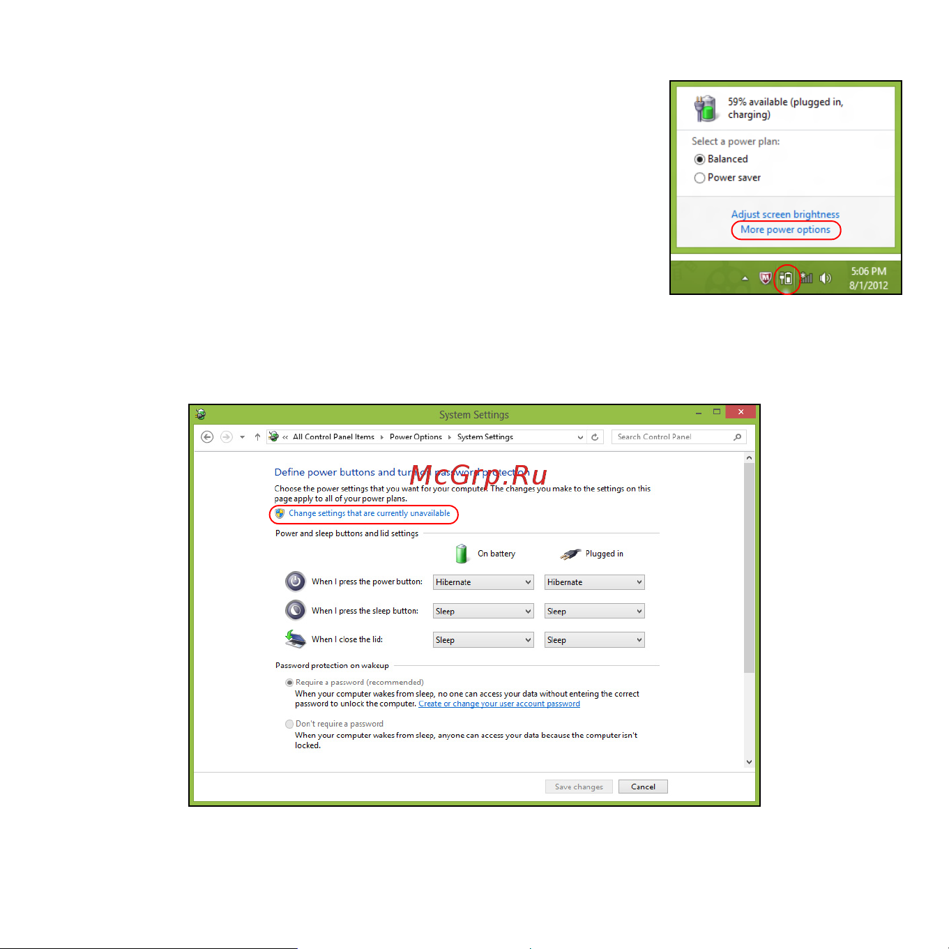 Acer ASPIRE V5-531PG Инструкция по эксплуатации онлайн [2912/3496] 97668