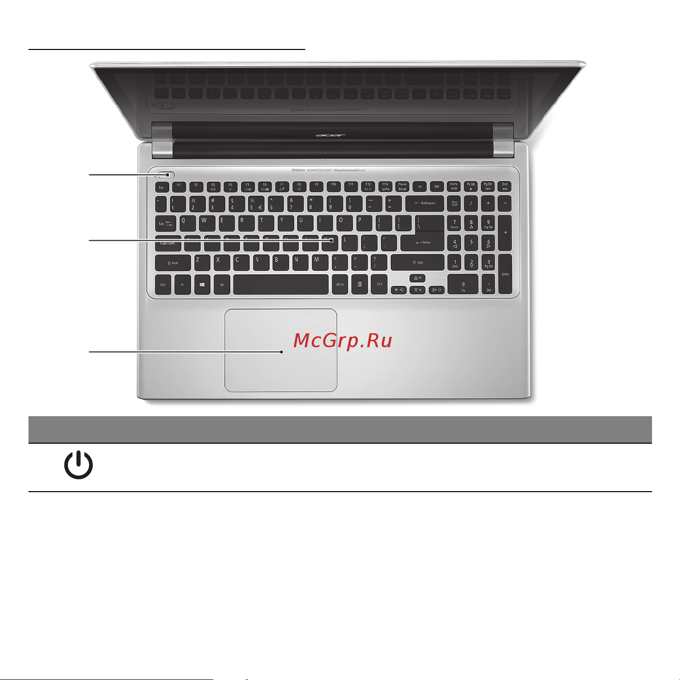 Acer ASPIRE V5-531PG [742/3496] Toetsenbord overzicht