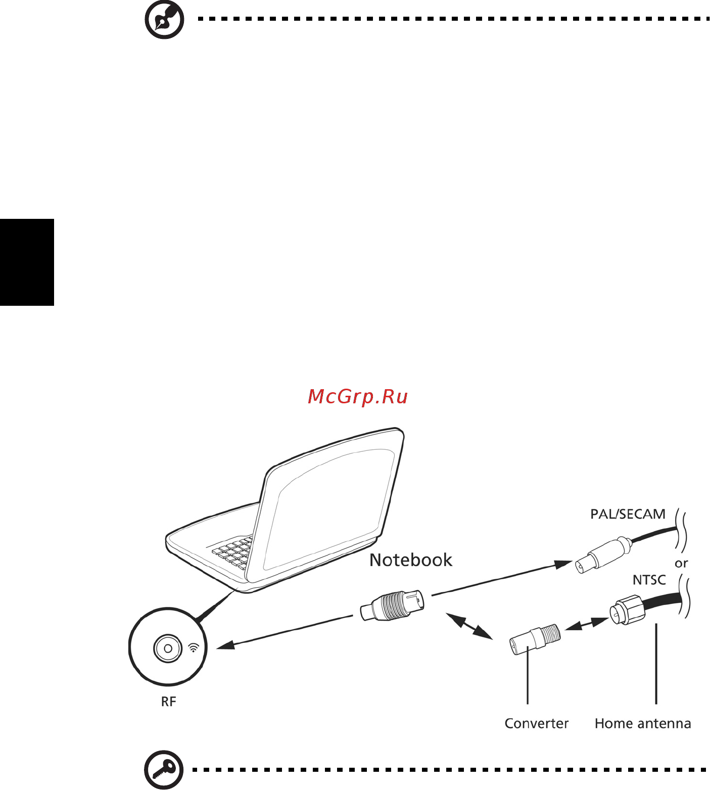 Acer ASPIRE V5-531G [576/2484] Tv kijken met een externe antenne of via de kabel