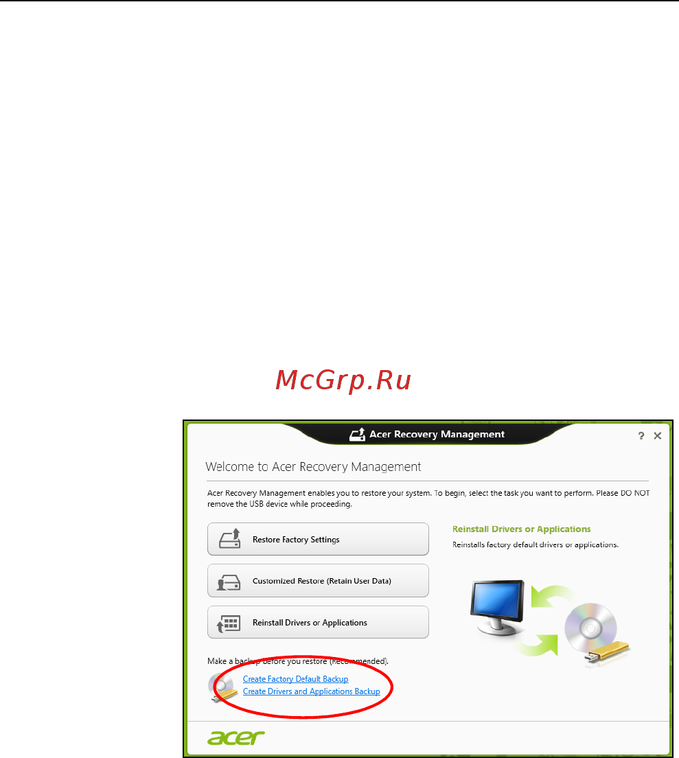 Acer ASPIRE V5-471PG [282/3492] Erstellen einer wiederherstellungskopie