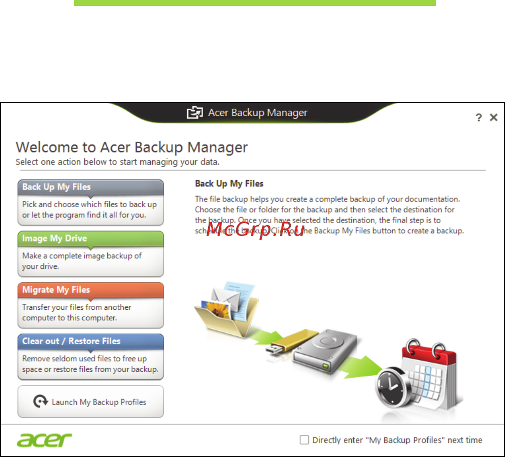 Acer ASPIRE V5-471PG [38/3492] Acer backup manager