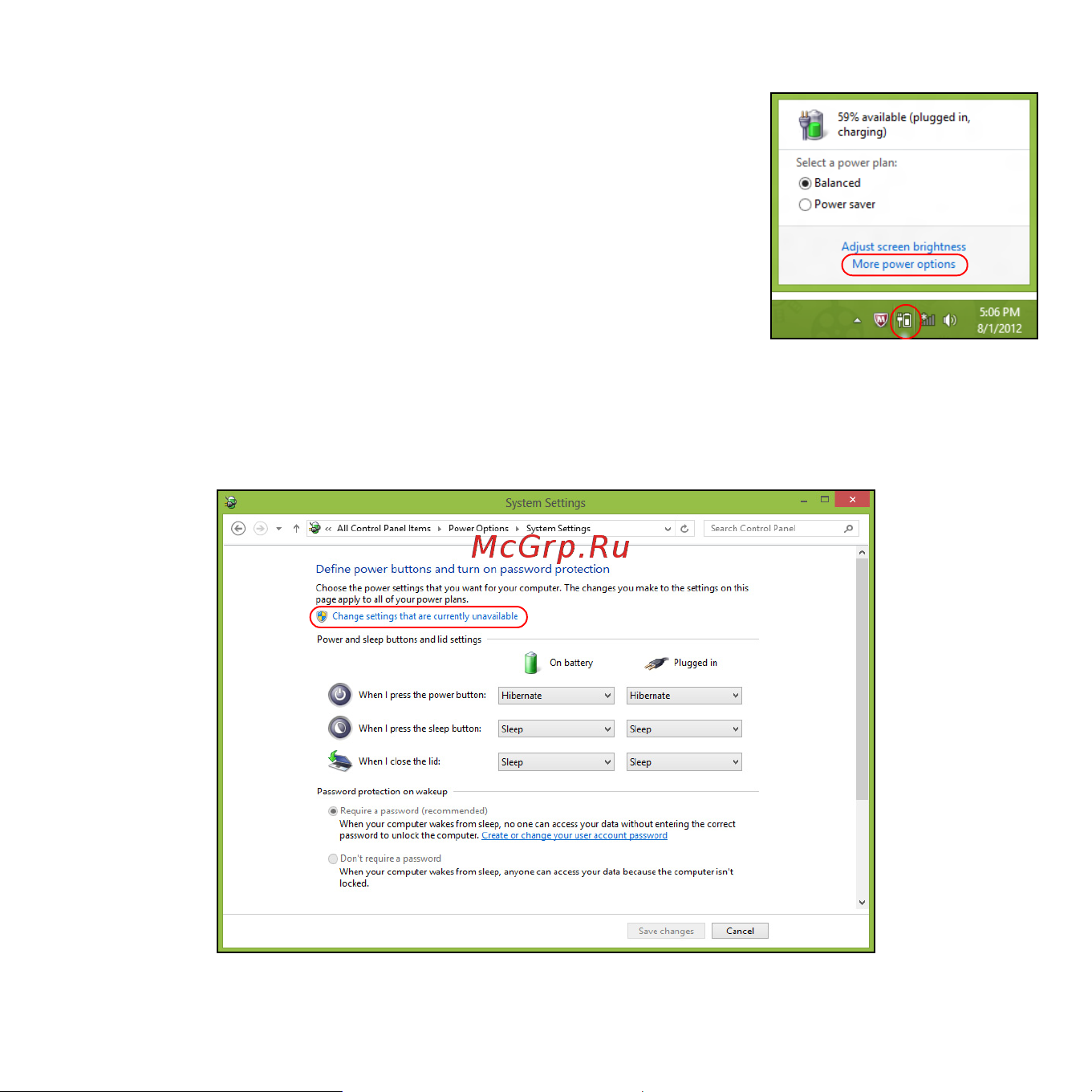 Acer ASPIRE V5-471G Инструкция по эксплуатации онлайн [1617/3492] 97686