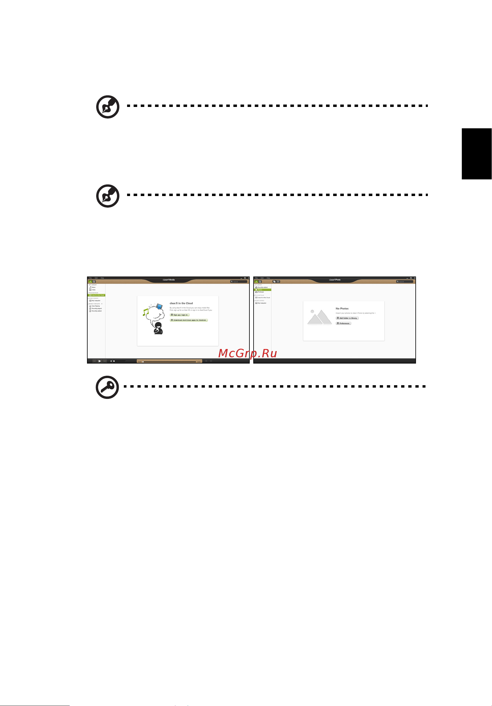 Acer ASPIRE V5-431PG [1051/2484] Acer clear fi