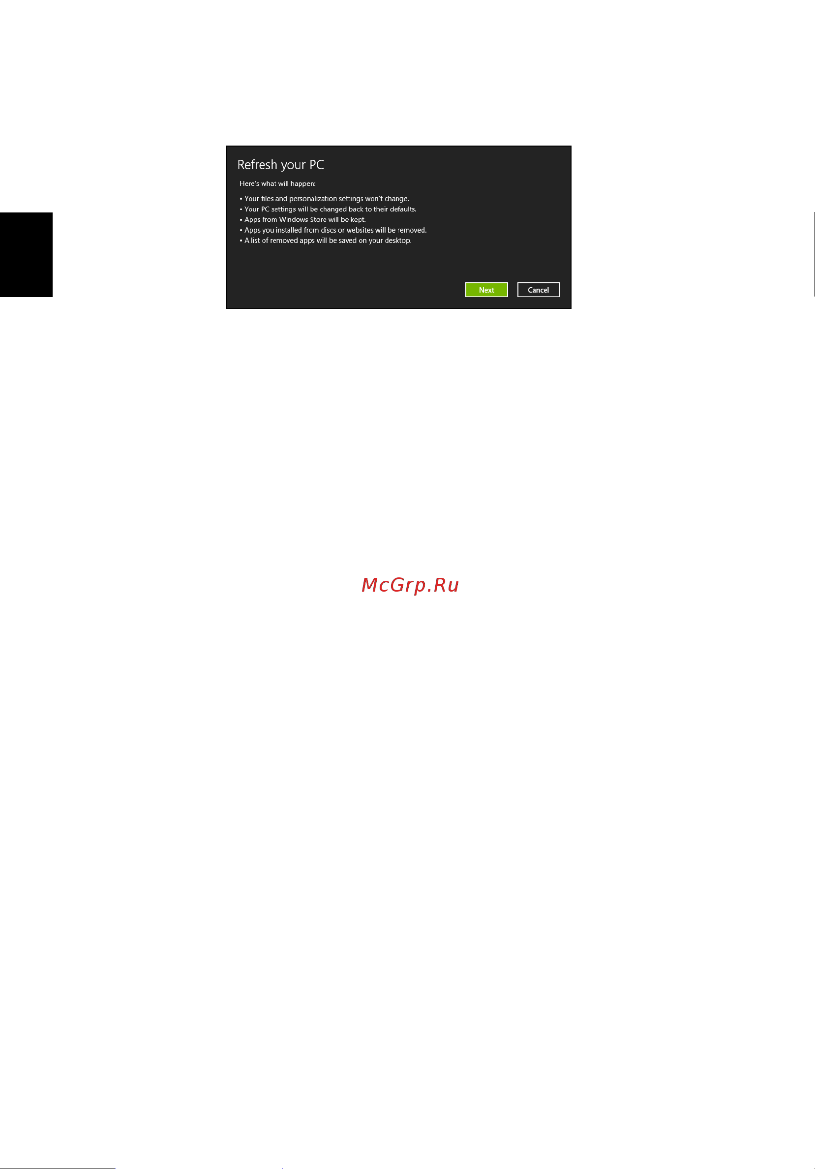 Acer ASPIRE V5-431PG [1216/2484] Obnovení počítače ze zálohy pro obnovení