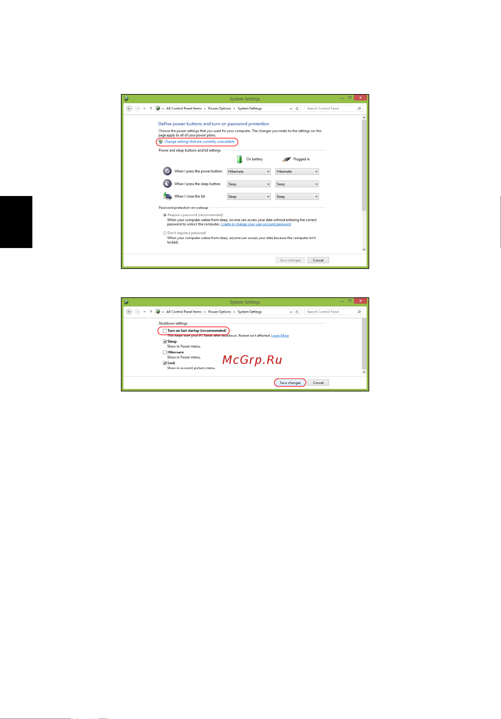 Acer ASPIRE V5-431PG Инструкция по эксплуатации онлайн [558/2484] 97689