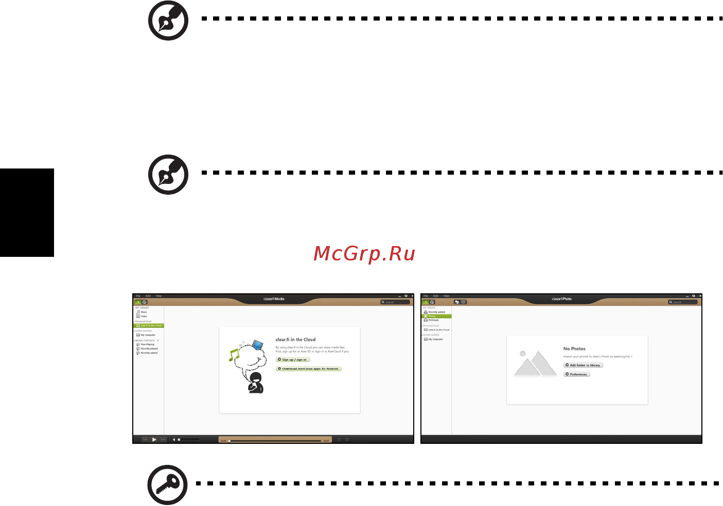 Acer ASPIRE V5-431G [1164/2228] Acer clear fi
