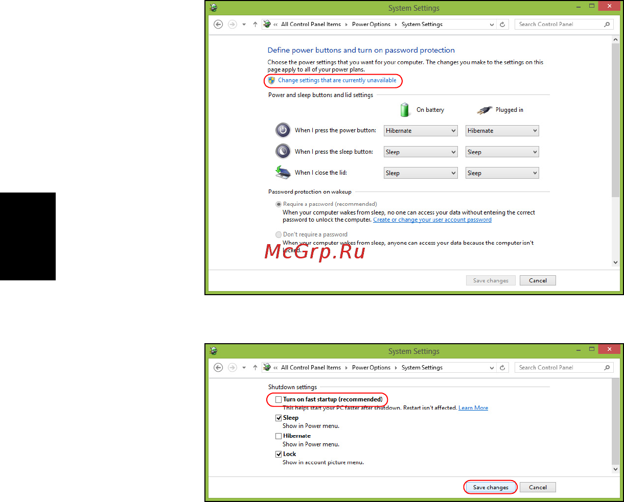 Acer ASPIRE V5-431G Инструкция по эксплуатации онлайн [2054/2228] 97692
