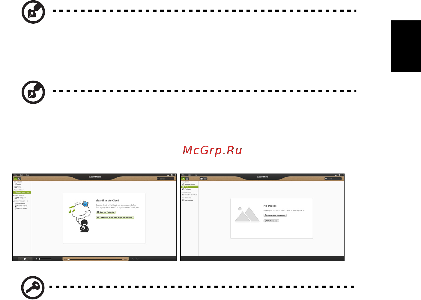Acer ASPIRE V5-431G [2115/2228] Acer clear fi