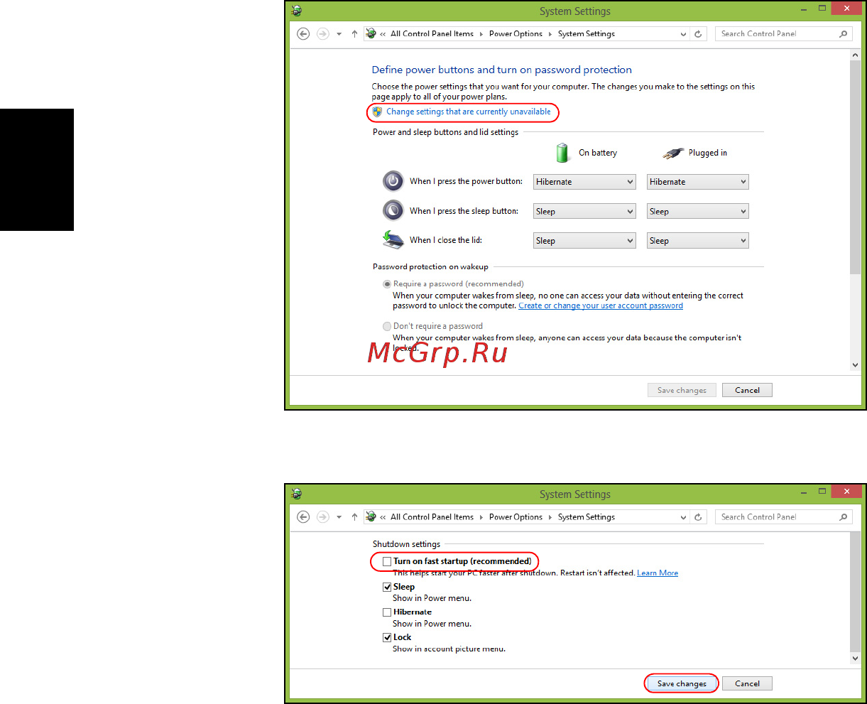 Acer ASPIRE V5-431G Инструкция по эксплуатации онлайн [2198/2228] 97692