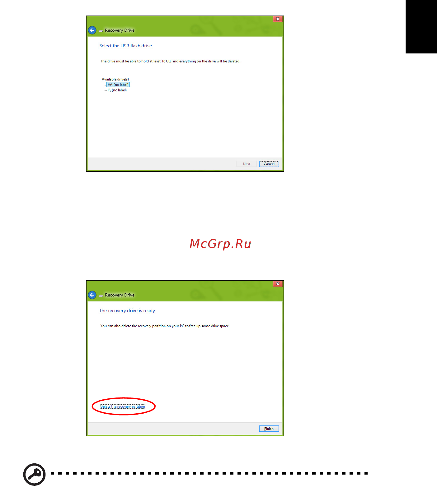 Acer ASPIRE V5-431G [22/2228] Creating a drivers and applications backup