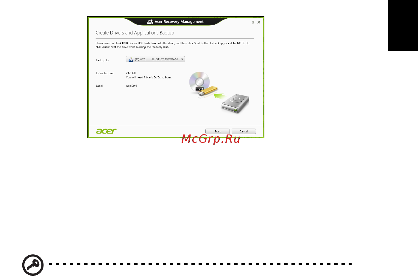 Acer ASPIRE V5-431G [24/2228] Recovering your system