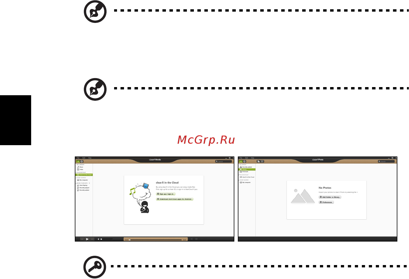 Acer ASPIRE V5-431G [338/2228] Acer clear fi