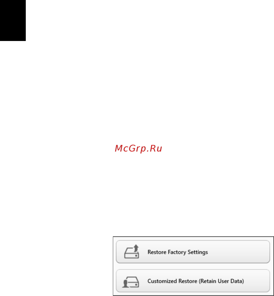 Acer ASPIRE V5-431G [702/2228] Återställa från windows