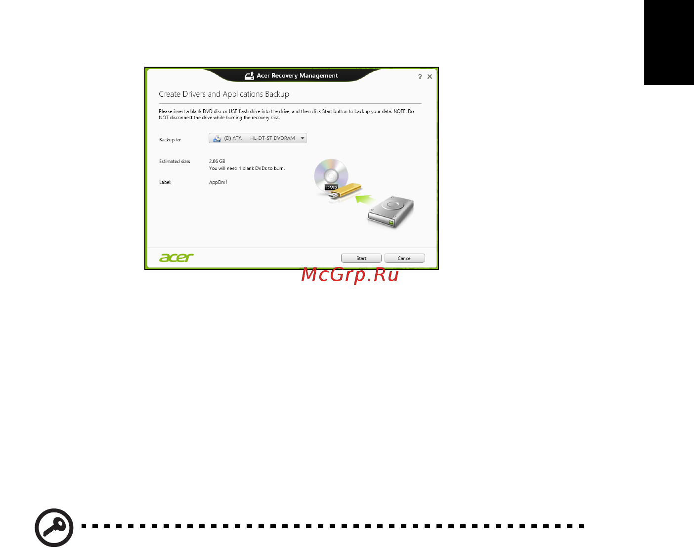 Acer ASPIRE V5-431G [97/2228] Récupération de votre système