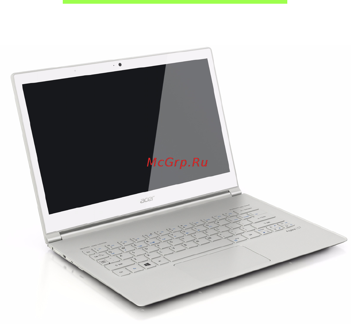 Acer ASPIRE S7-391 [1157/3370] Tutustuminen kannettavaan acer tietokoneeseen