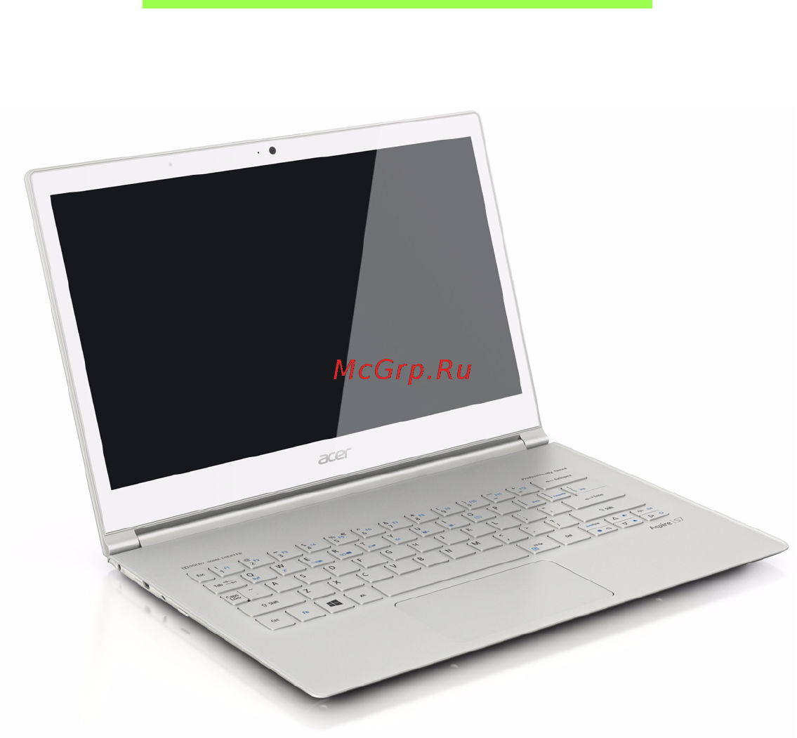 Acer ASPIRE S7-391 [2526/3370] Ekskursija po jūsų acer nešiojamąjį kompiuterį