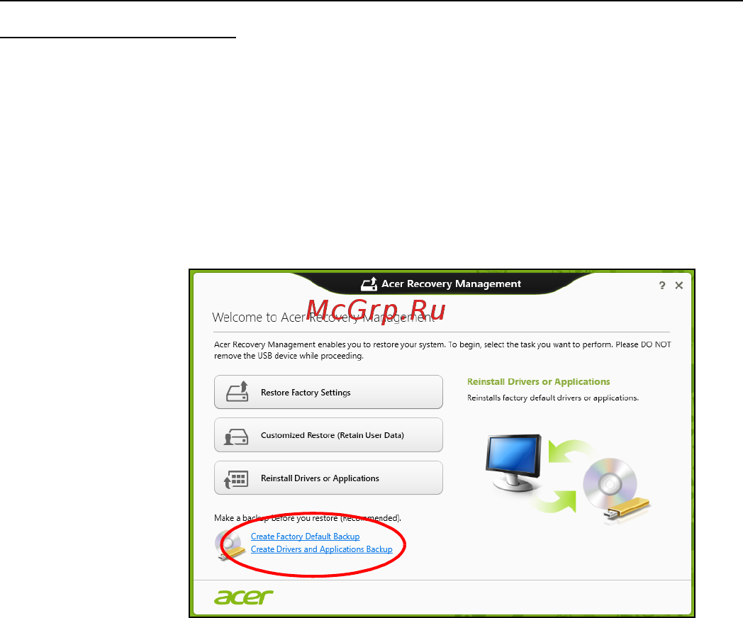 Acer ASPIRE S7-191 [736/3380] Back up maken van stuurprogramma s en toepassingen