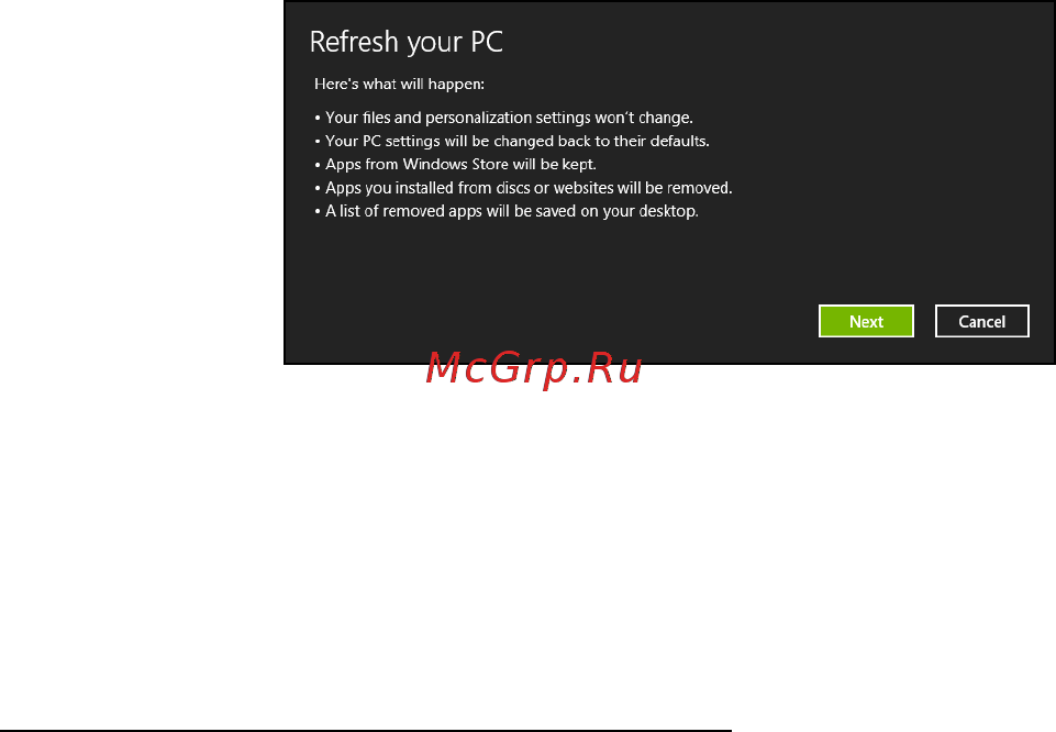 Acer ASPIRE S3-391 [1544/3374] Helyreállítás biztonsági másolatból