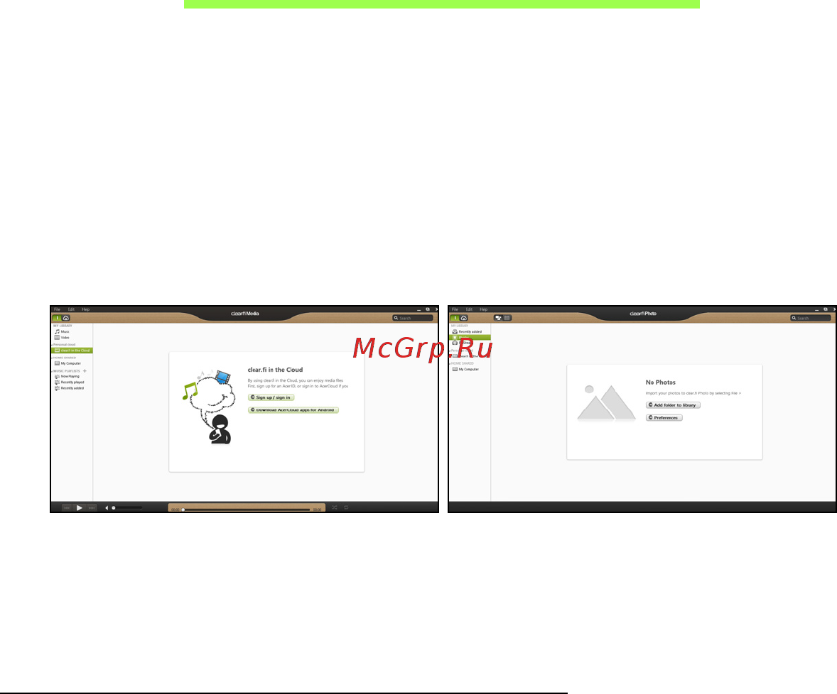 Acer ASPIRE S3-391 [2795/3374] Acer clear fi