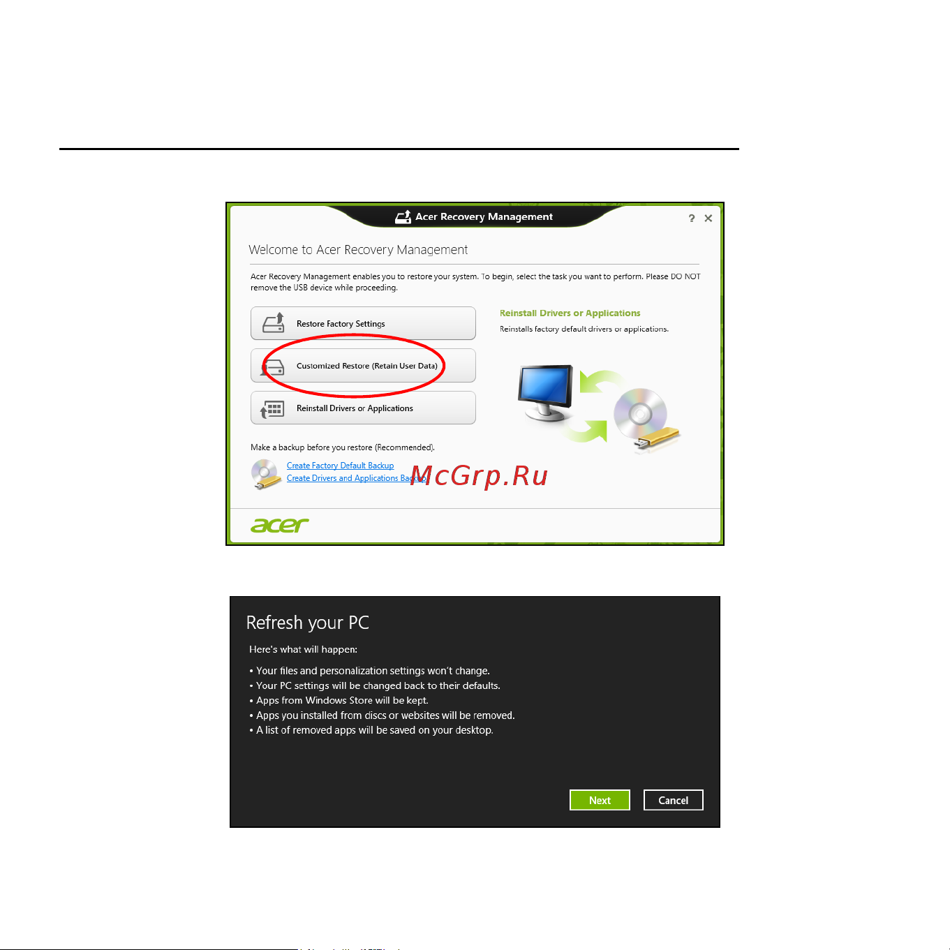 Acer ASPIRE S3-371 Инструкция по эксплуатации онлайн [1183/3374] 97713
