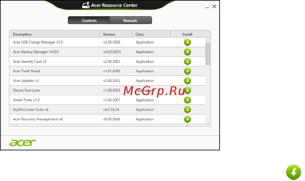 Acer ASPIRE S3-331 Инструкция по эксплуатации онлайн [3194/3374] 97716