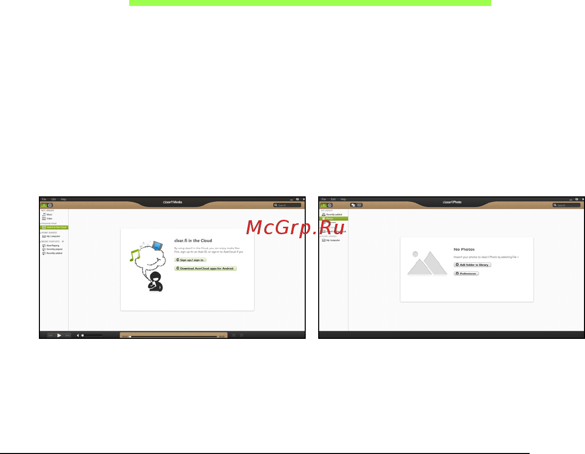 Acer ASPIRE M5-481PTG [1307/3700] Acer clear fi