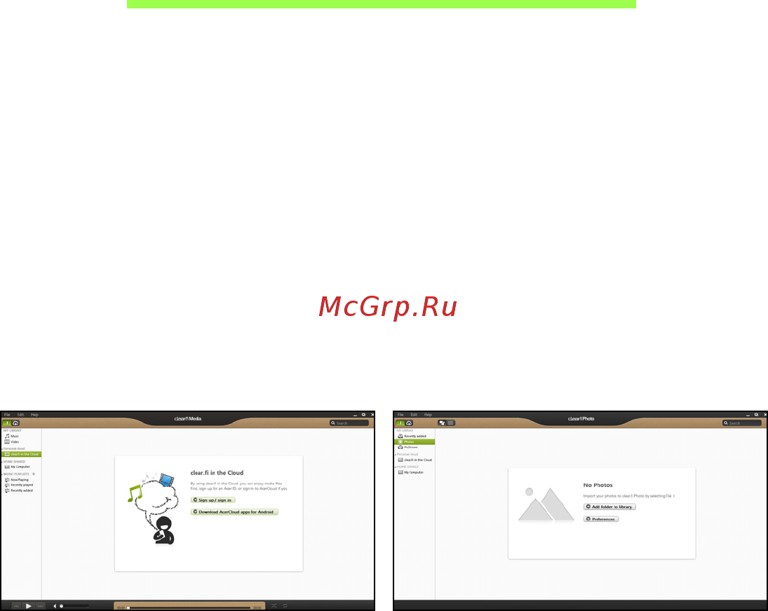 Acer ASPIRE M5-481PTG [1435/3700] Acer clear fi