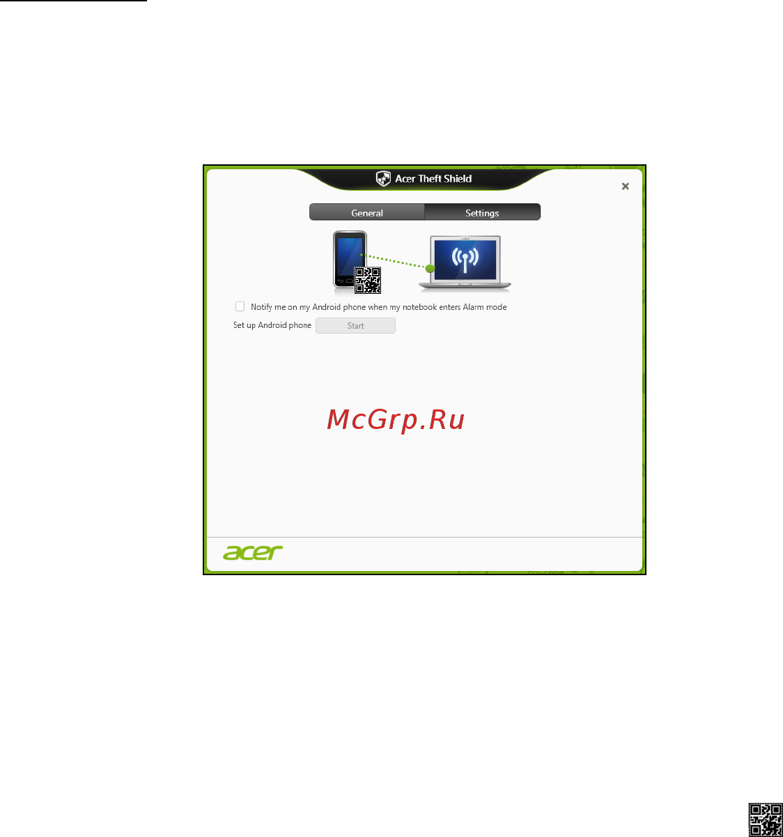 Acer ASPIRE M5-481PTG [2470/3700] Настройки