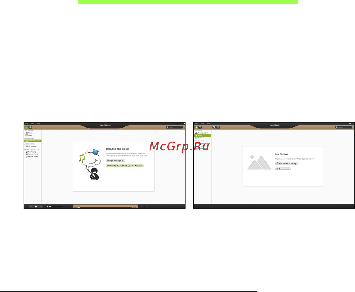 Acer ASPIRE M5-481PTG [2690/3700] Acer clear fi