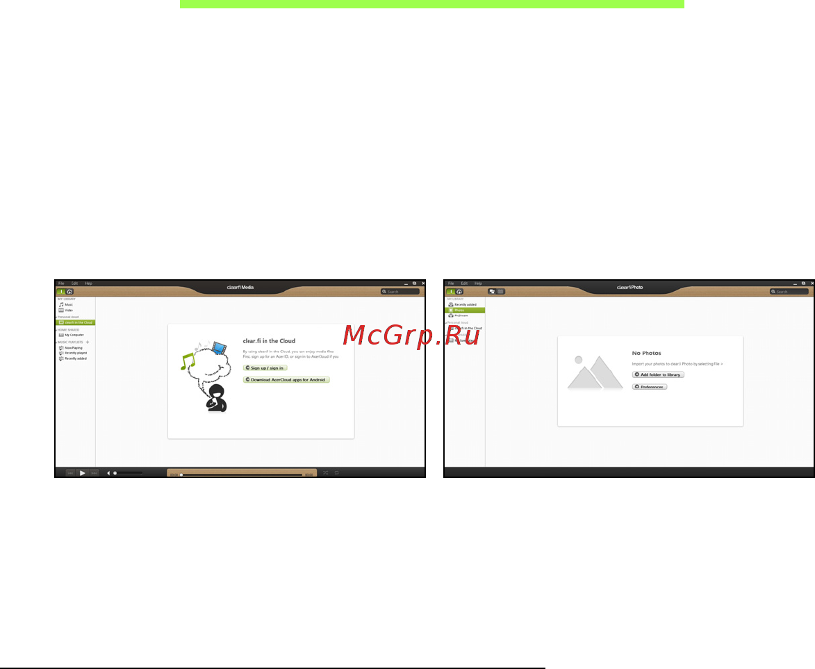 Acer ASPIRE M5-481PTG [950/3700] Navigere i medier og fotografier