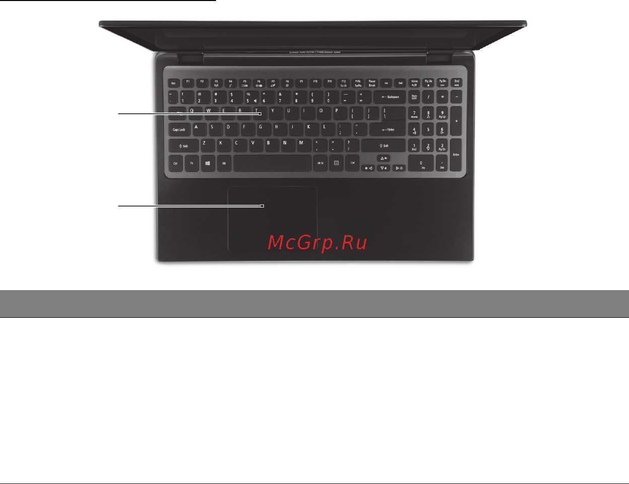 Acer ASPIRE M3-581PTG [1338/3554] Вид клавиатуры