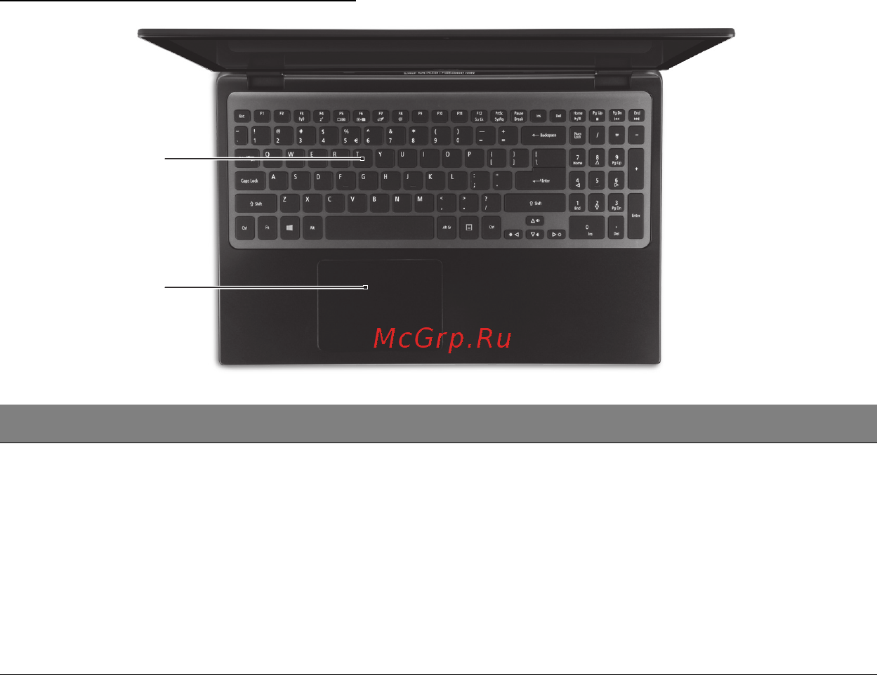 Acer ASPIRE M3-581PTG [2786/3554] Όψη πληκτρολογίου