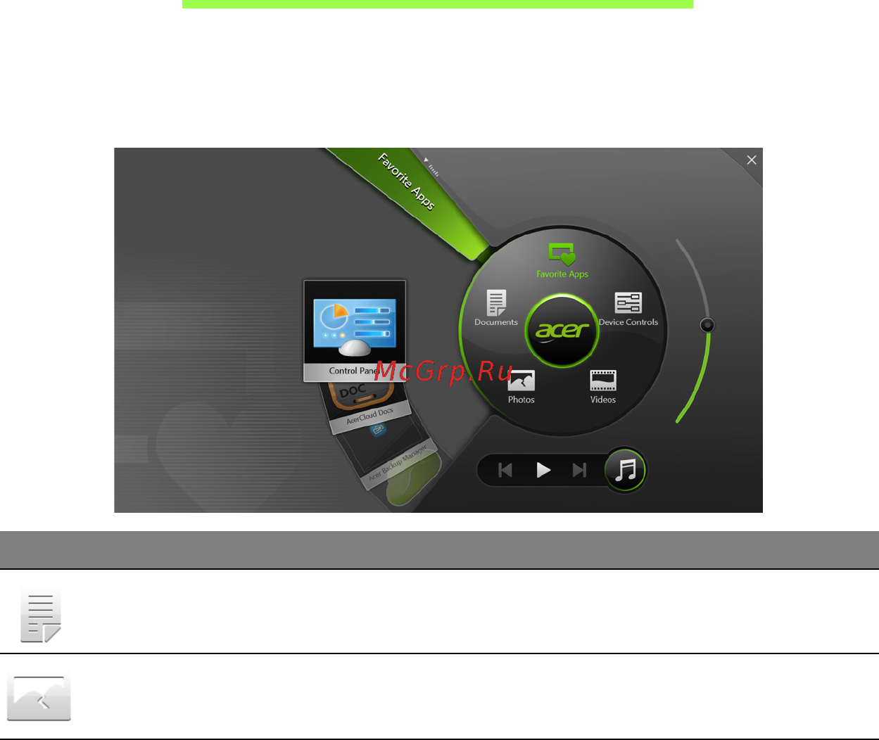 Acer ASPIRE M3-581PTG [550/3554] Acer ring