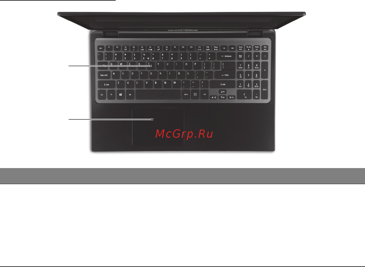 Acer ASPIRE M3-581PTG [636/3554] Vista do teclado