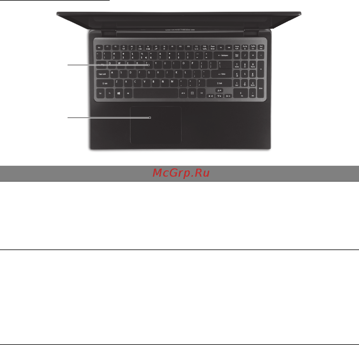Acer ASPIRE M3-581PTG [992/3554] Tastaturvisning