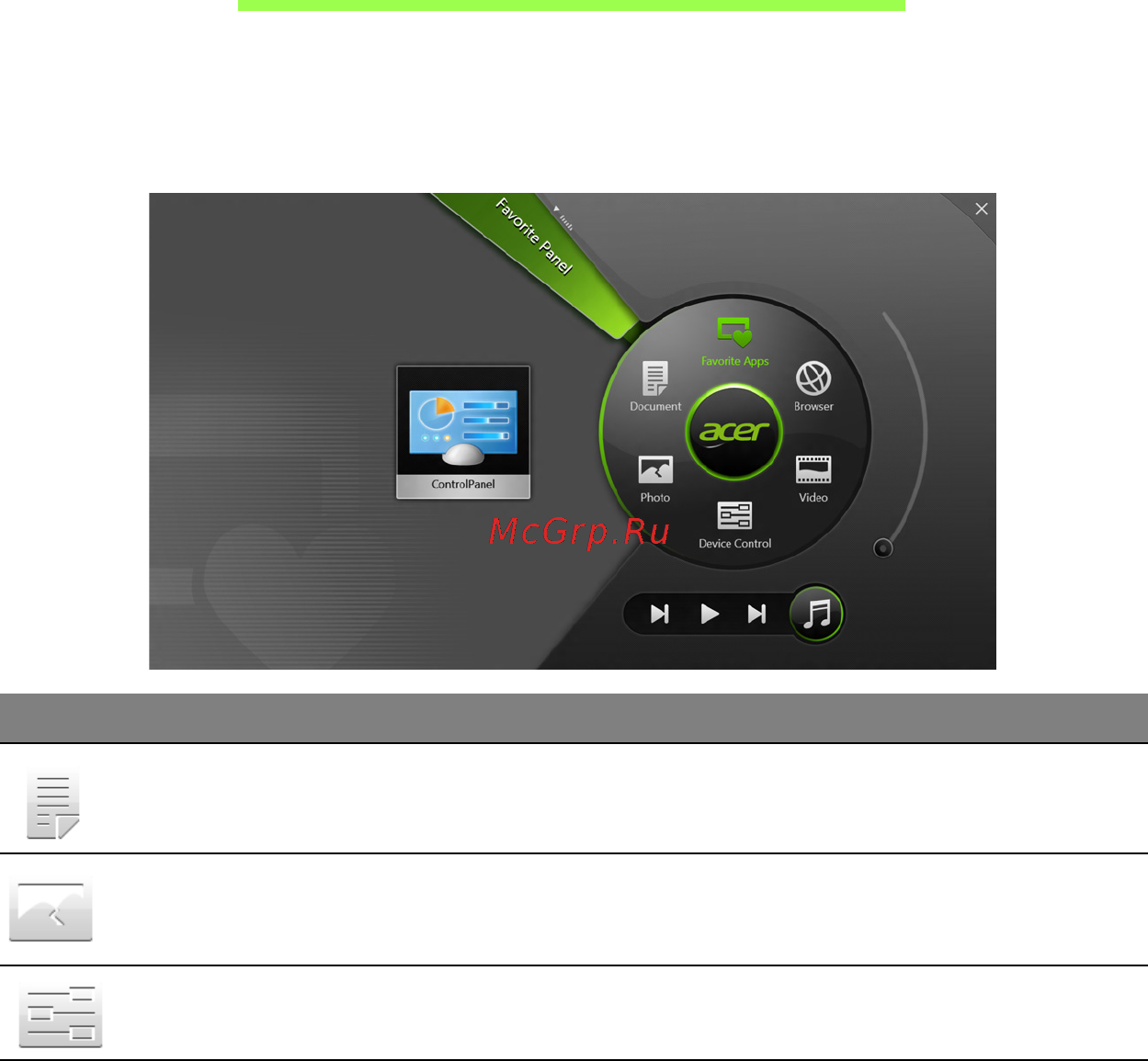 Acer ICONIA W700P [1122/2286] Acer ring