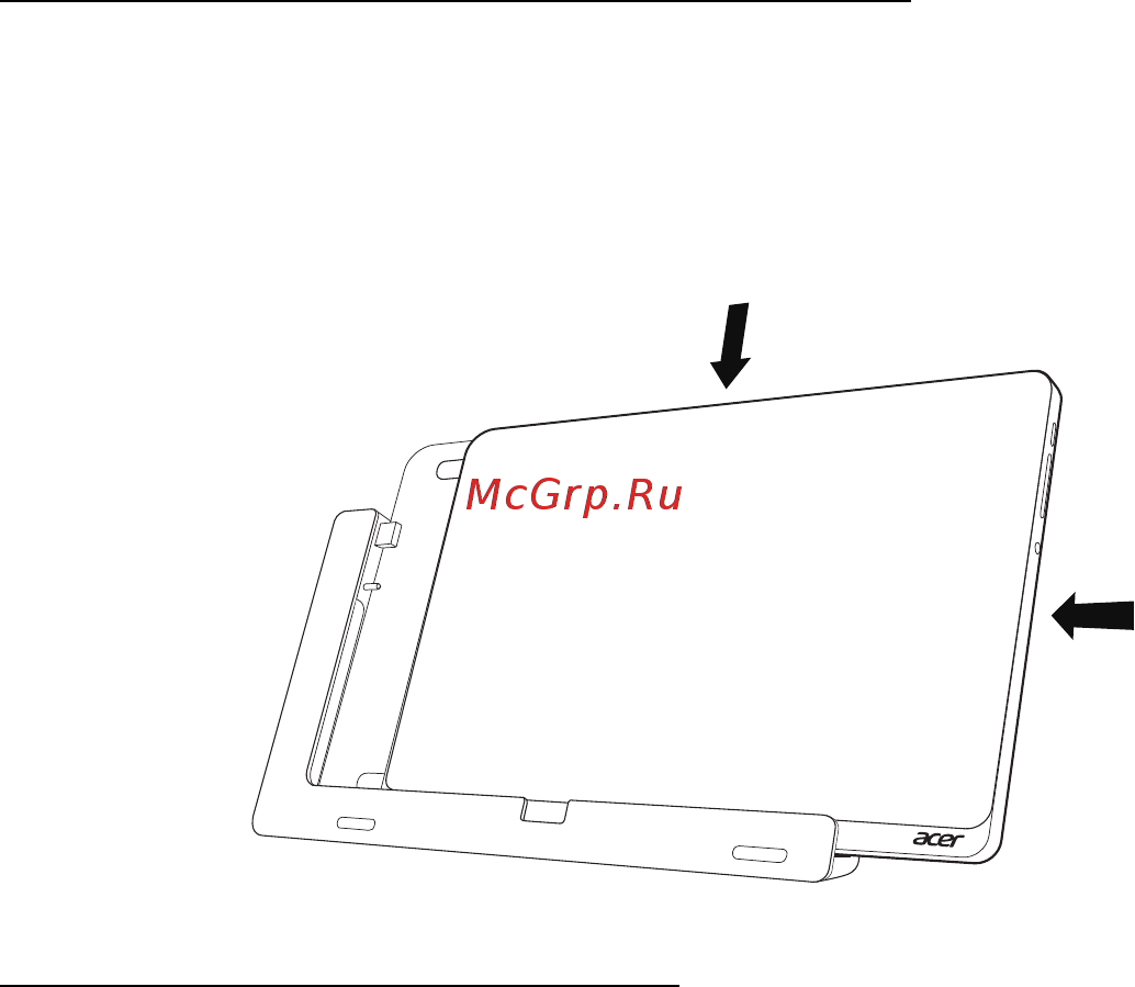Acer ICONIA W700P [1879/2286] Tableti bağlantı istasyonuna takın