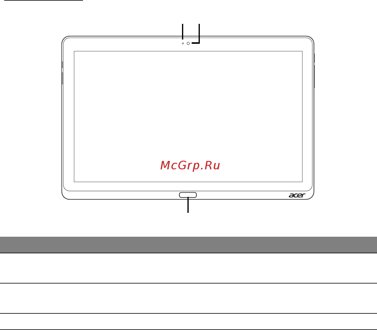 Acer ICONIA W700P [257/2286] Vista frontale