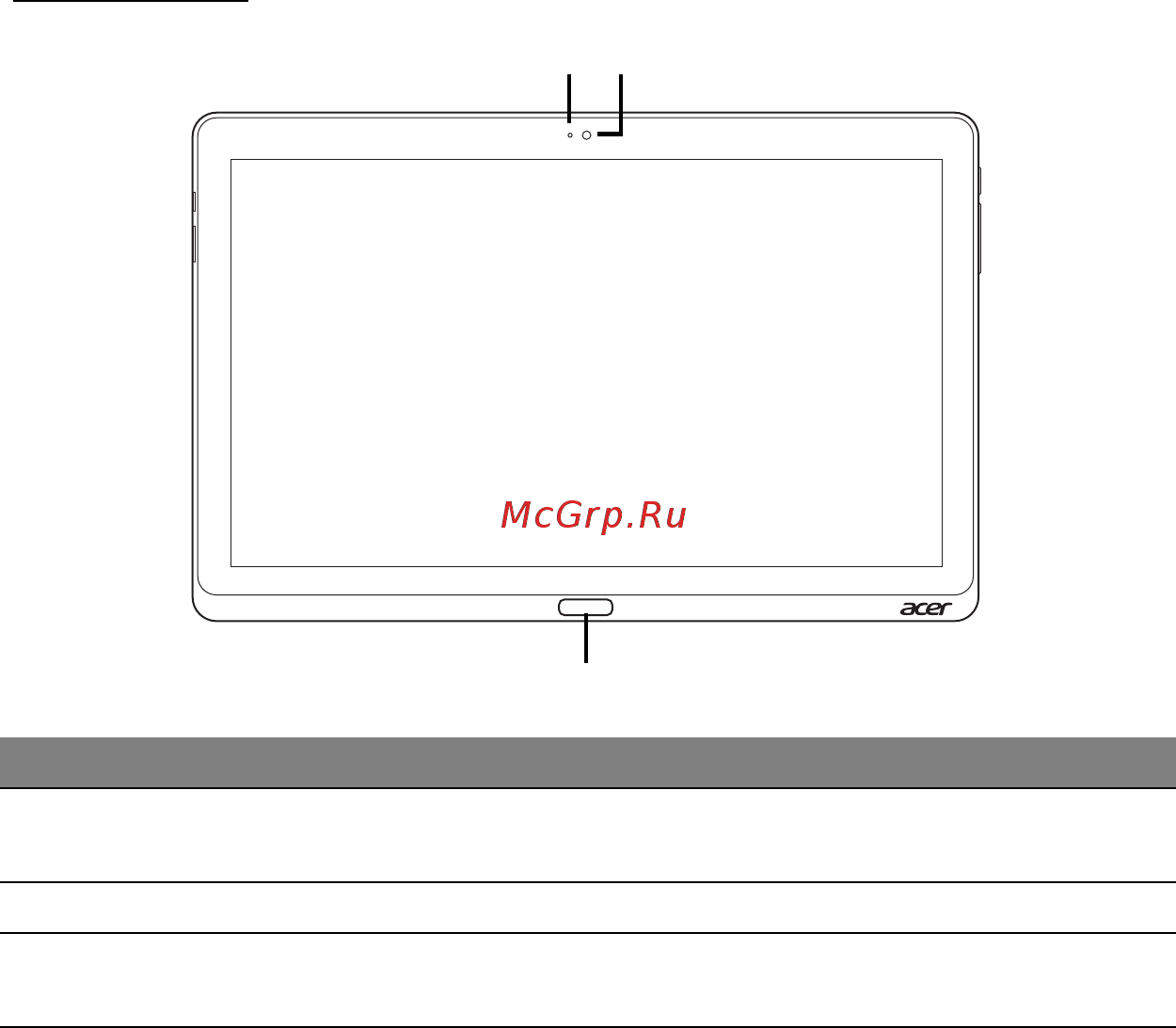 Acer ICONIA W700P [335/2286] Vista frontal