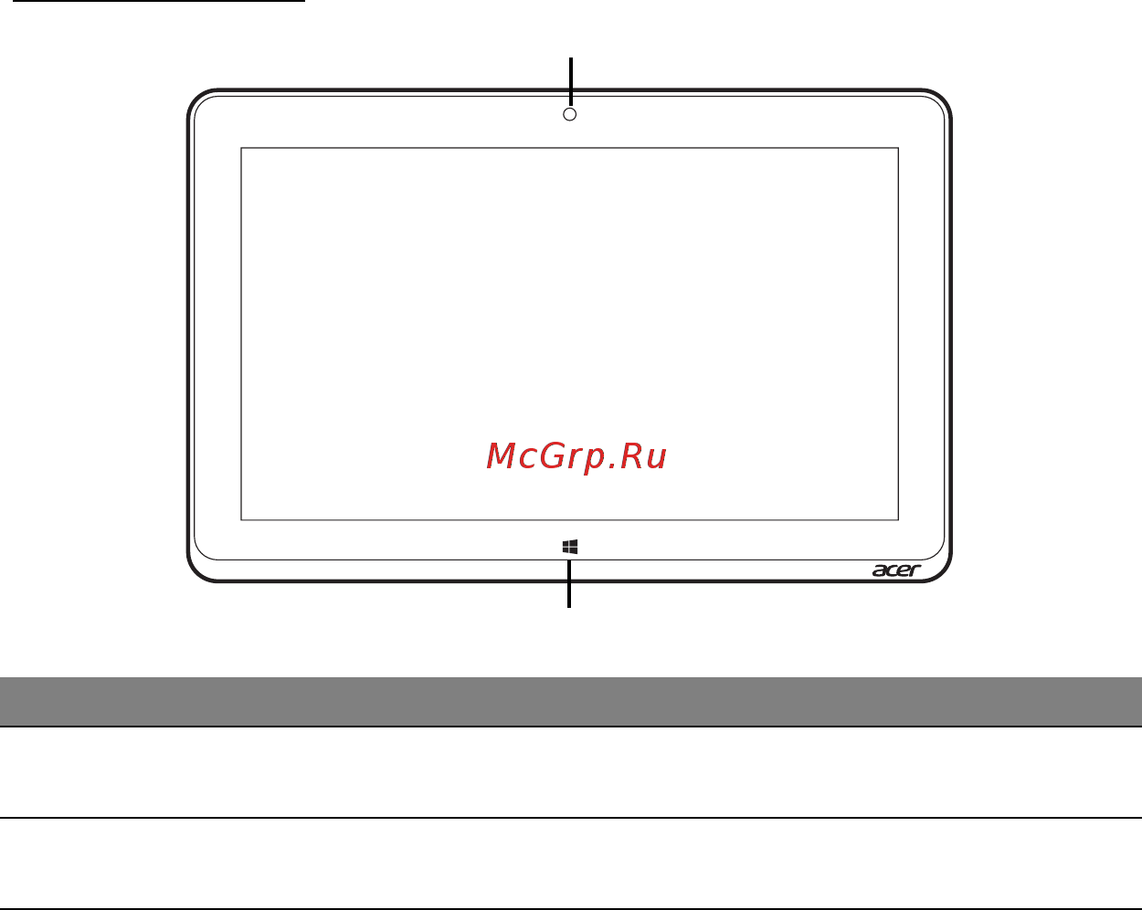 Acer ICONIA W511P [1383/2860] Pohled zepředu