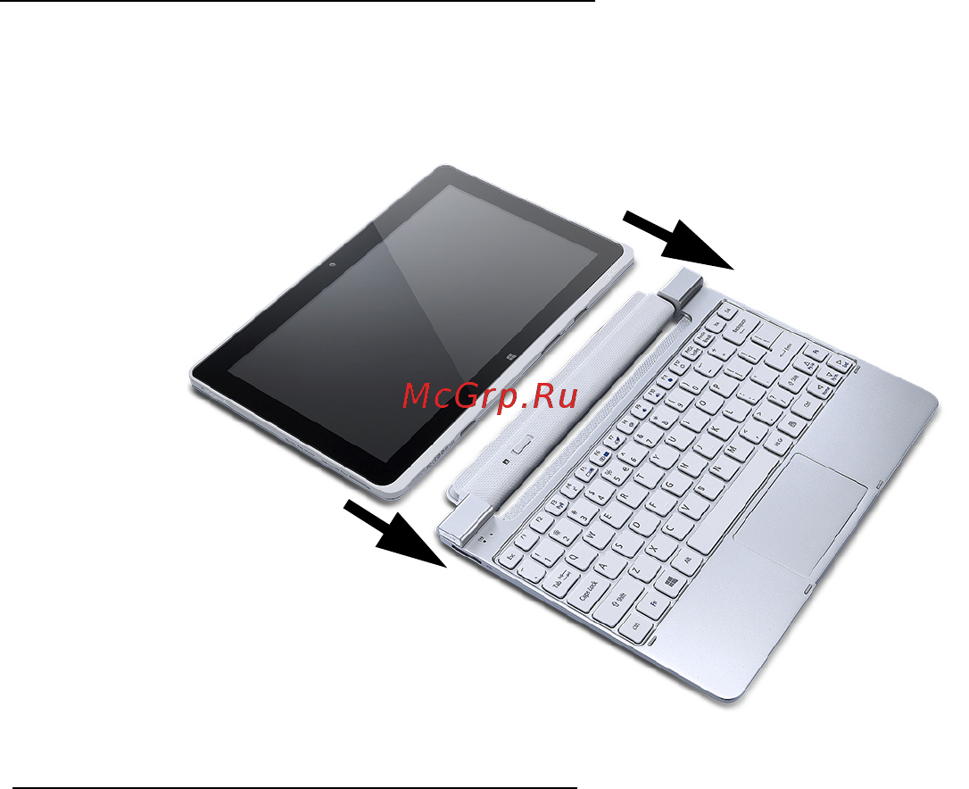 Acer ICONIA W511P [2441/2860] 태블릿을 키보드 도크에 연결