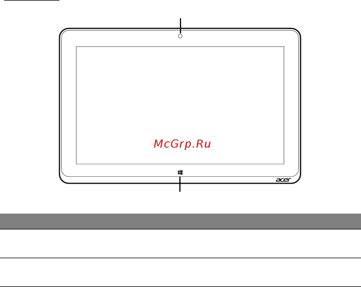 Acer ICONIA W511P [613/2860] Voorkant
