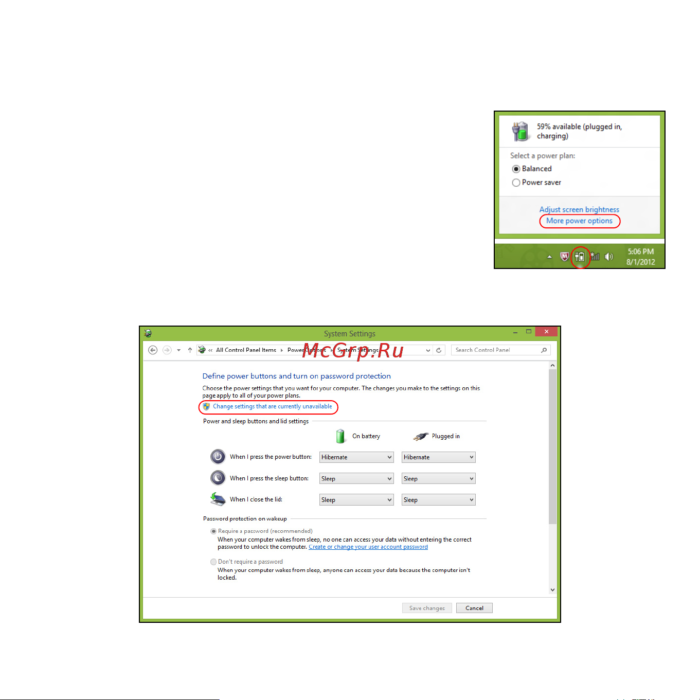 Acer ICONIA W510P Инструкция по эксплуатации онлайн [1105/2860] 97734