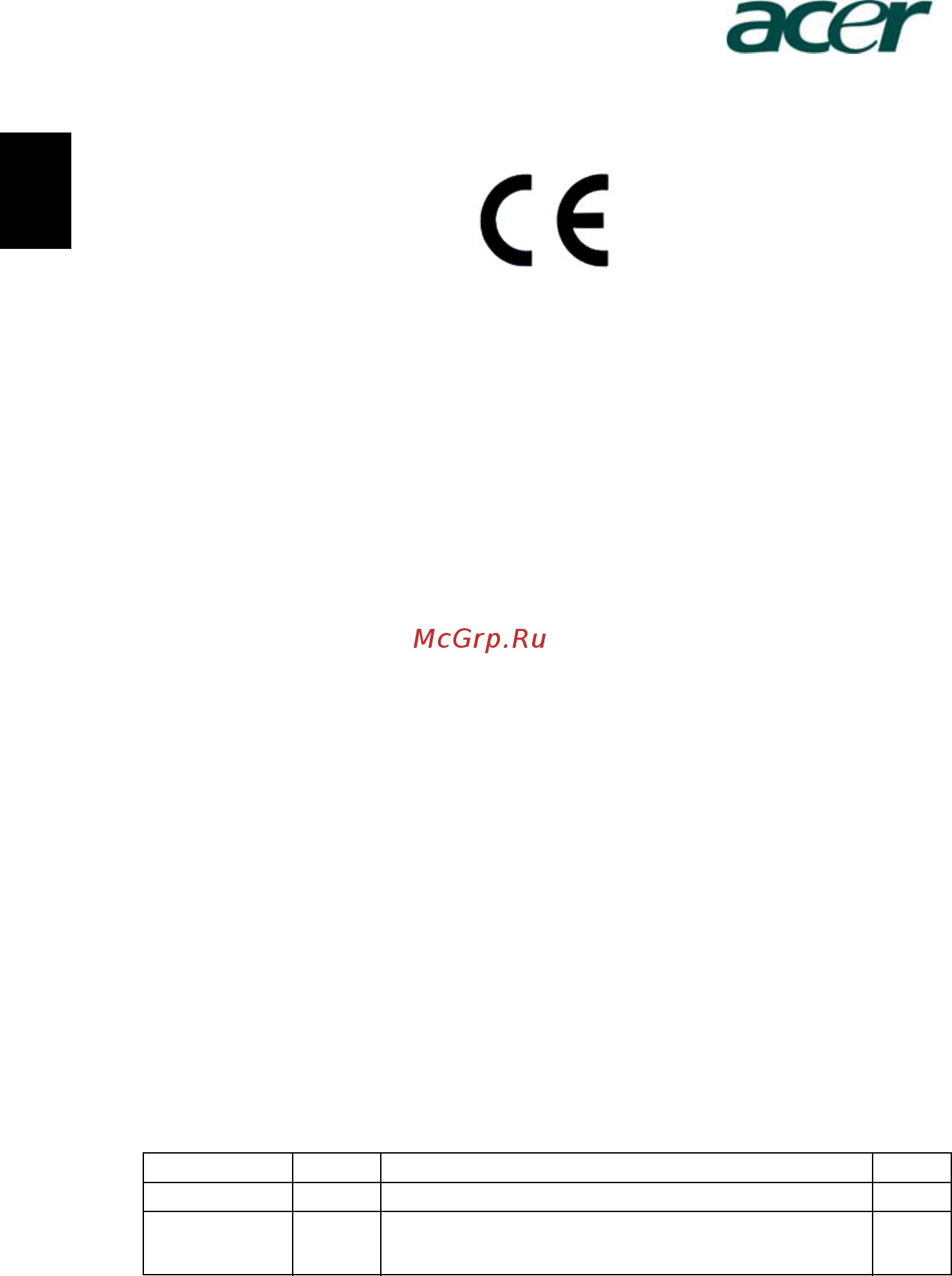 Acer REVO RL101 [30/33] Declaration of conformity