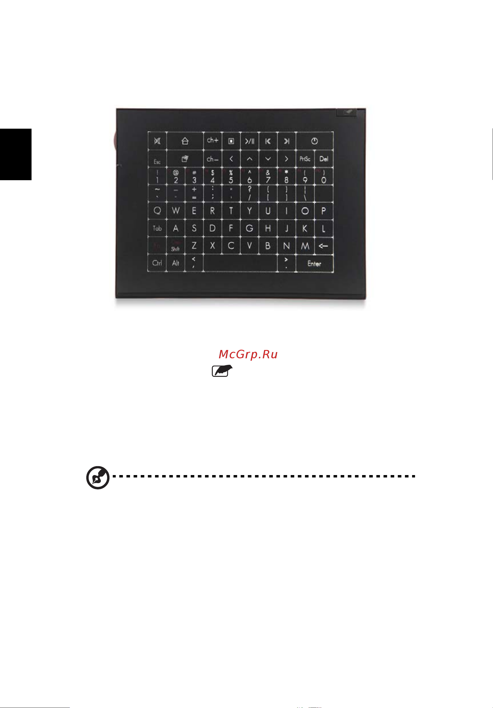 Acer REVO RL100 [16/33] Переключатель сенсорной панели