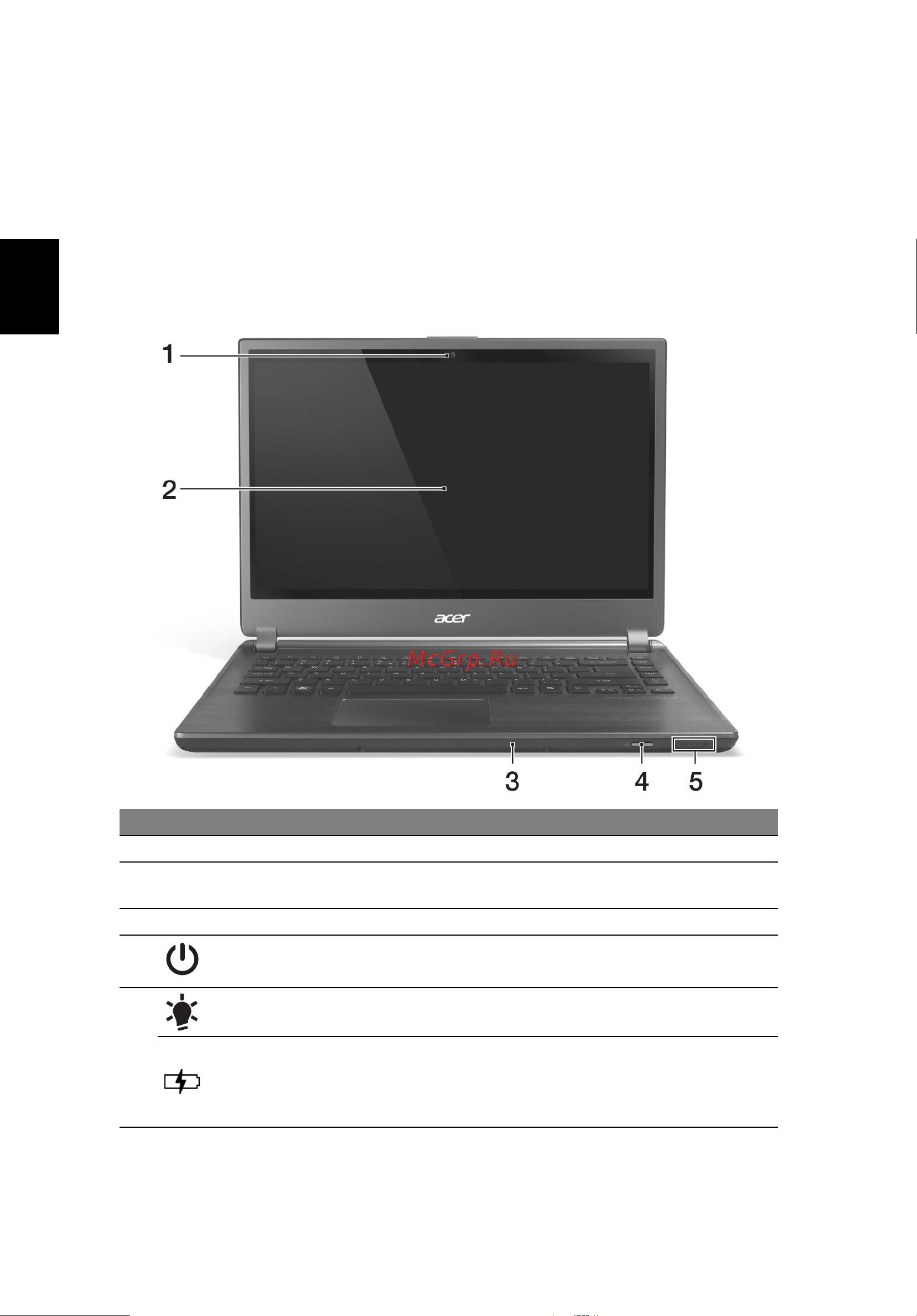 Acer TRAVELMATE X483G [4/12] Знакомство с ноутбуком acer