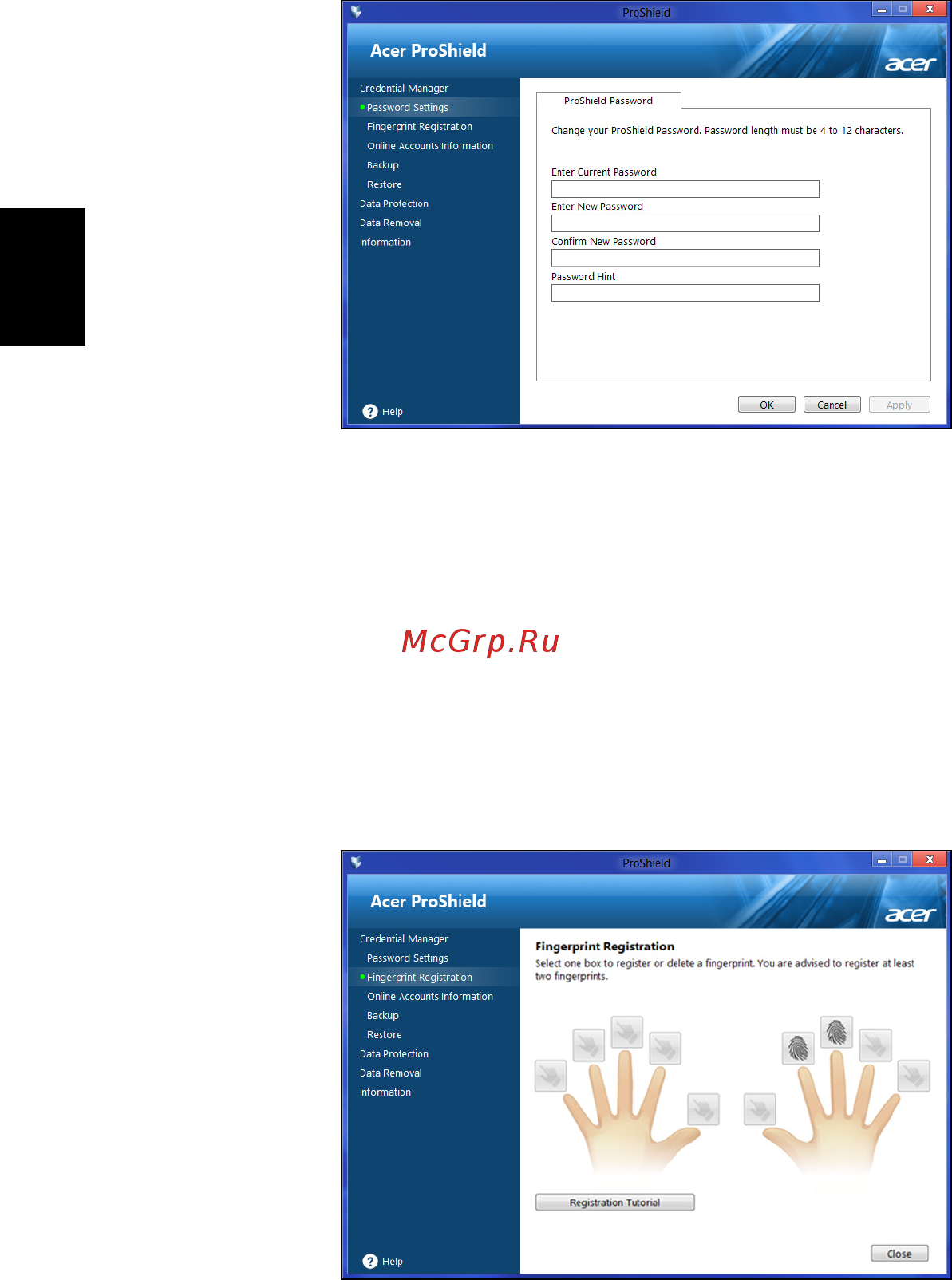 Acer TRAVELMATE P653-V [314/2742] Gestione credenziali
