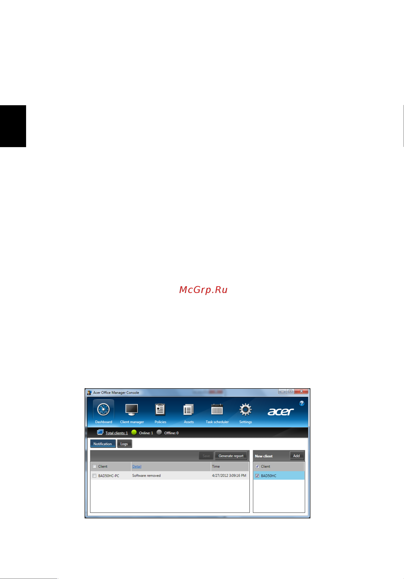 Acer TRAVELMATE P653-MG [1044/2742] Acer office manager